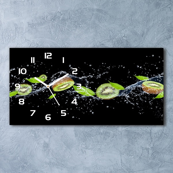 Reloj rectangular Kiwi y agua