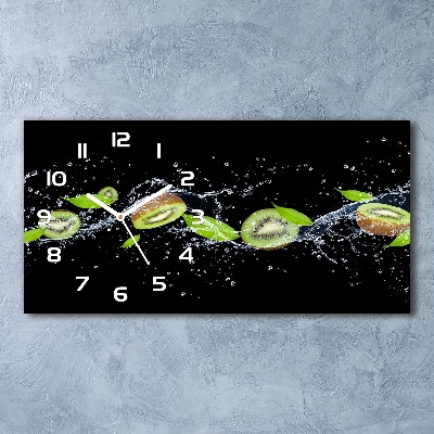Reloj rectangular Kiwi y agua