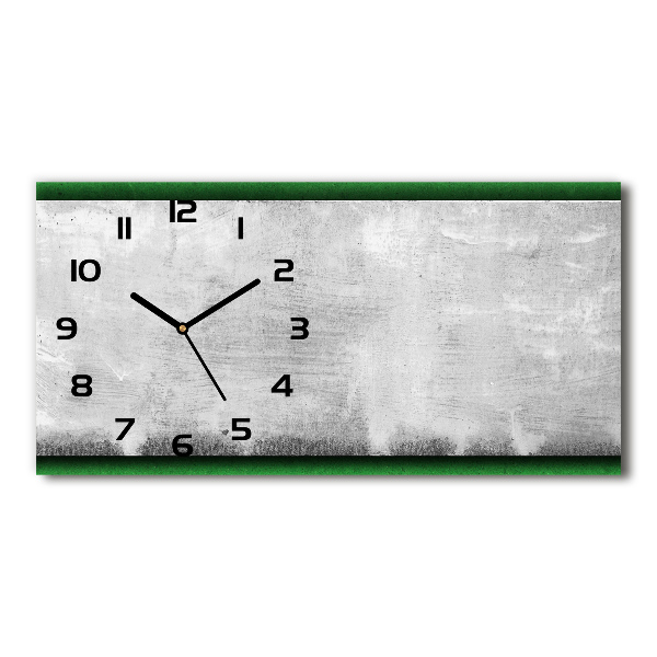 Reloj horizontal Muro verde