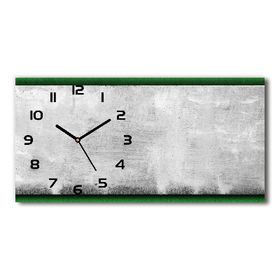 Reloj horizontal Muro verde