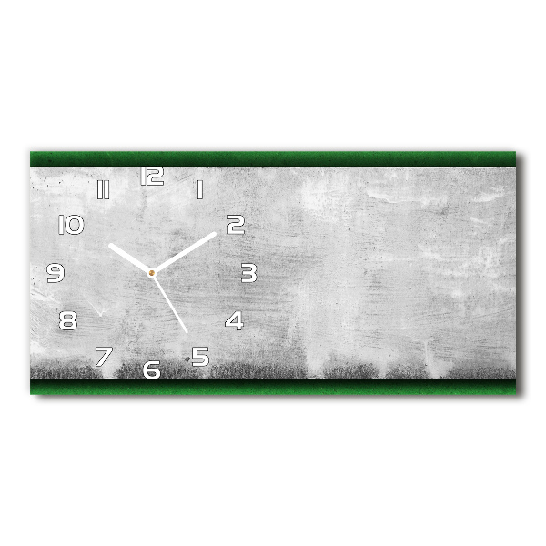 Reloj horizontal Muro verde