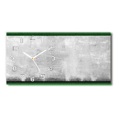 Reloj horizontal Muro verde
