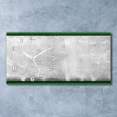 Reloj horizontal Muro verde