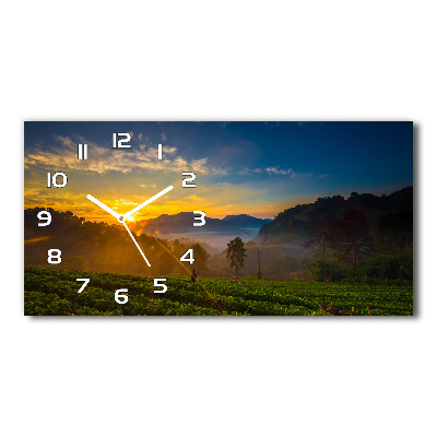 Reloj rectangular Plantación de té