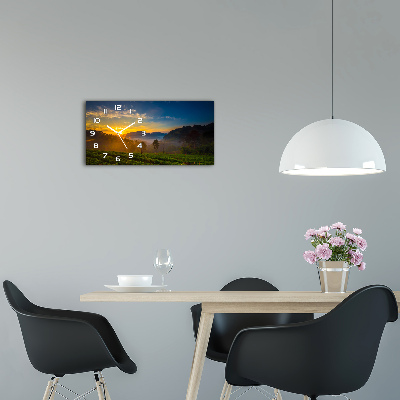 Reloj rectangular Plantación de té