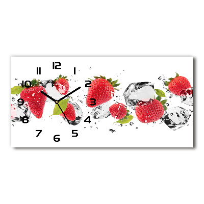 Reloj horizontal Fresas y agua