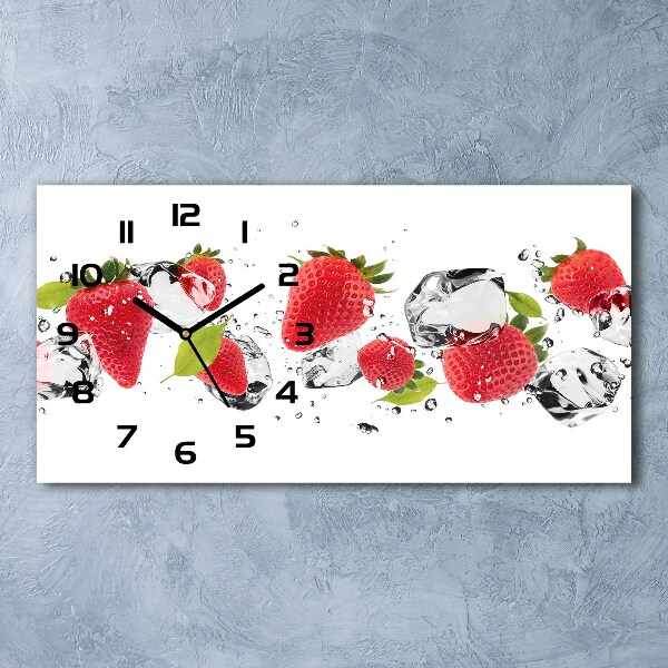 Reloj horizontal Fresas y agua
