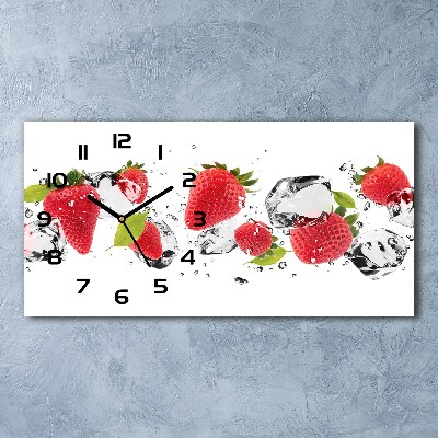 Reloj horizontal Fresas y agua
