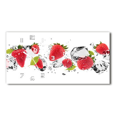 Reloj horizontal Fresas y agua