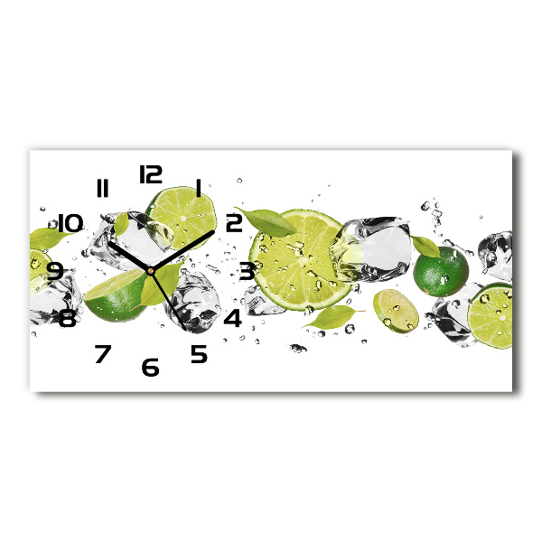 Reloj rectangular Cal y agua