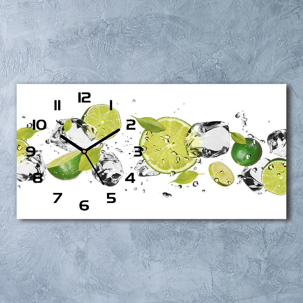 Reloj rectangular Cal y agua