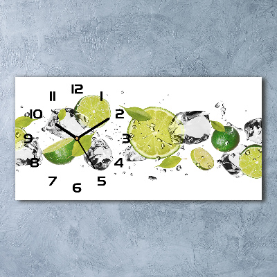 Reloj rectangular Cal y agua