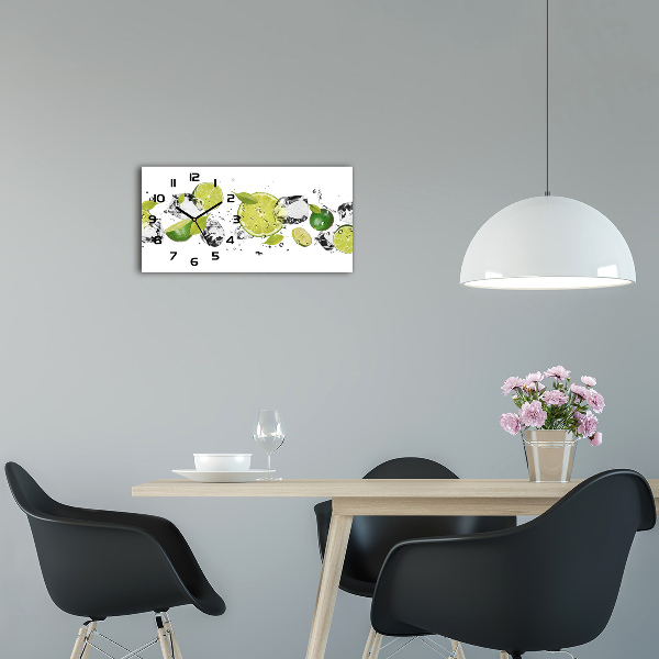 Reloj rectangular Cal y agua