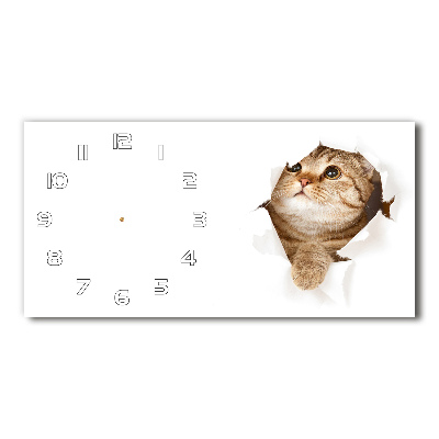 Reloj horizontal Gato