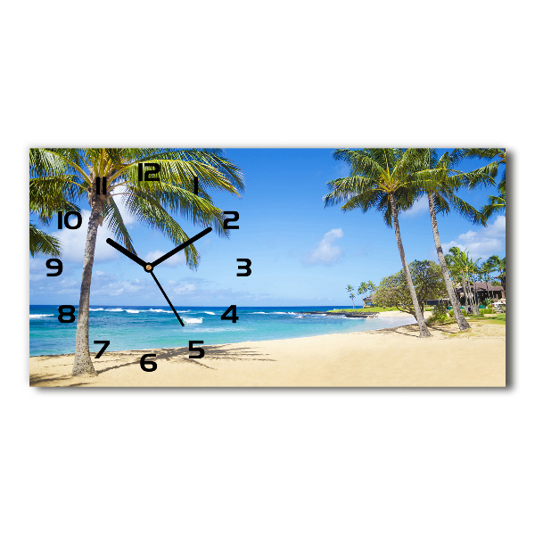 Reloj horizontal Playa tropical