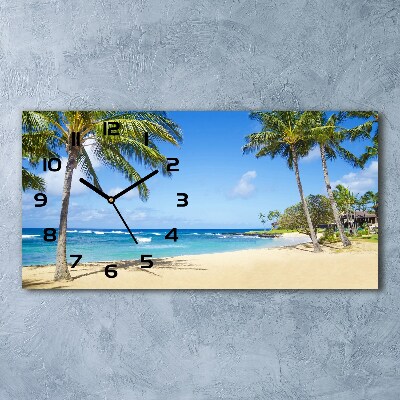 Reloj horizontal Playa tropical