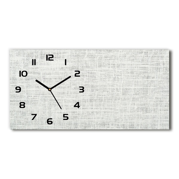 Reloj horizontal Lienzo de lino blanco