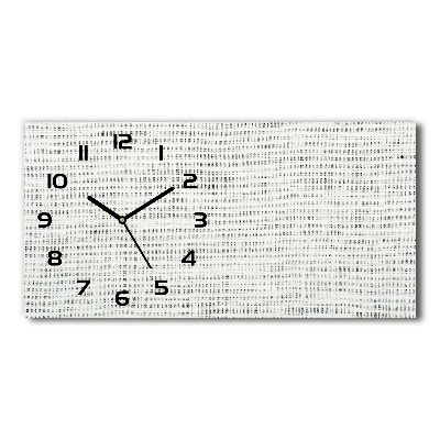 Reloj horizontal Lienzo de lino blanco