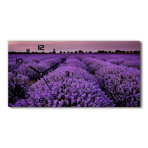 Reloj rectangular Campo de lavanda