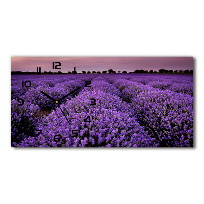 Reloj rectangular Campo de lavanda