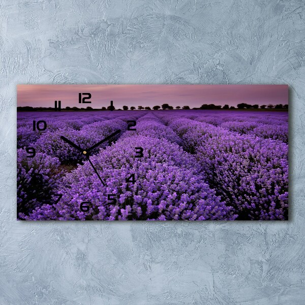 Reloj rectangular Campo de lavanda