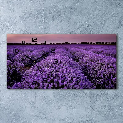Reloj rectangular Campo de lavanda