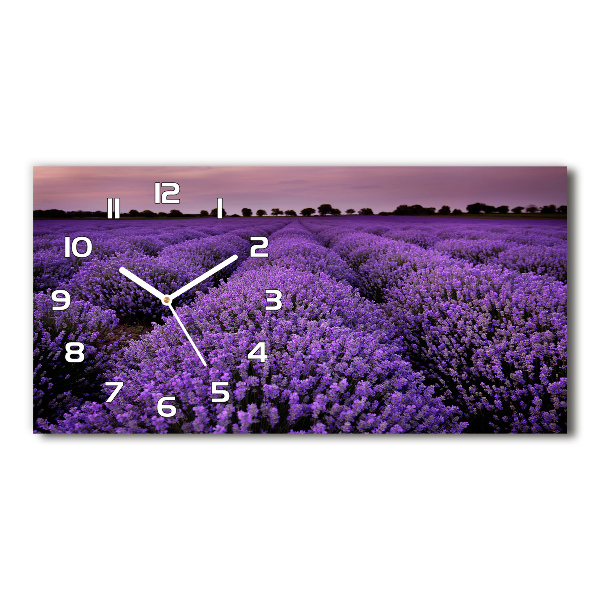 Reloj rectangular Campo de lavanda