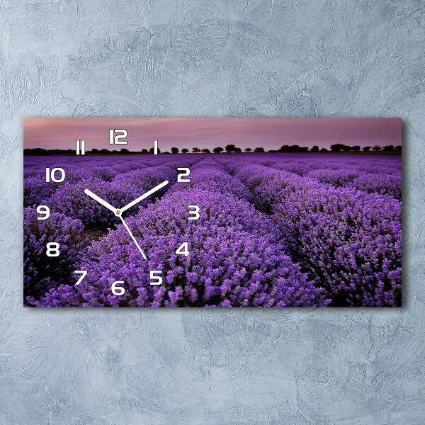 Reloj rectangular Campo de lavanda
