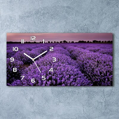 Reloj rectangular Campo de lavanda