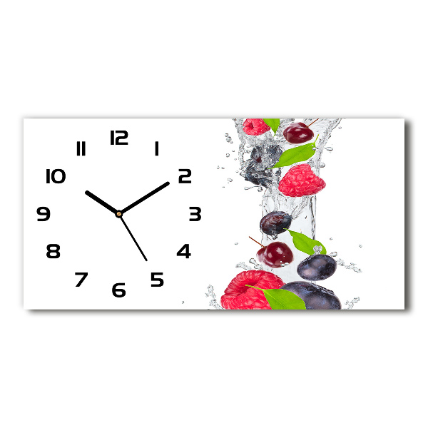 Reloj rectangular Fruta y agua