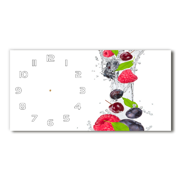 Reloj rectangular Fruta y agua