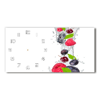 Reloj rectangular Fruta y agua