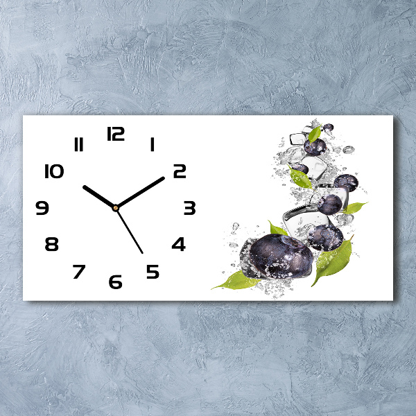 Reloj de cristal horizontal Bayas con hielo