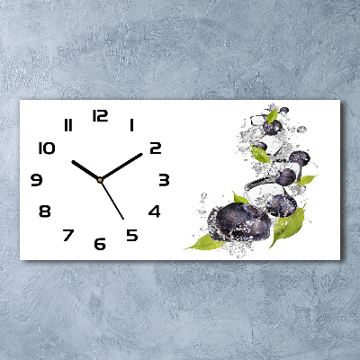 Reloj de cristal horizontal Bayas con hielo