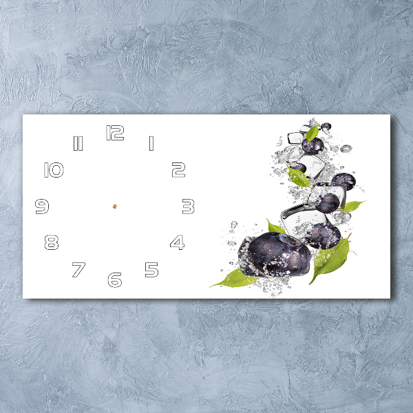 Reloj de cristal horizontal Bayas con hielo