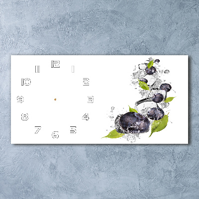 Reloj de cristal horizontal Bayas con hielo