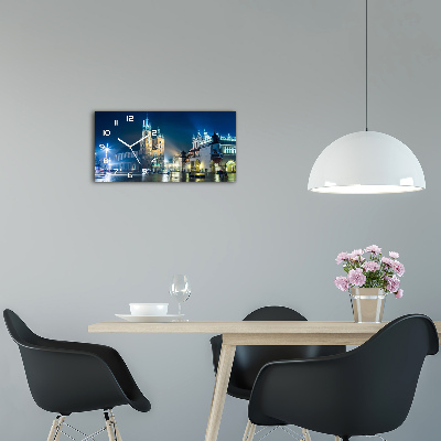 Reloj rectangular Cracovia de noche