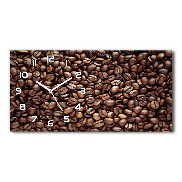 Reloj de cristal horizontal Granos de café