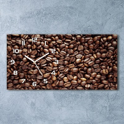 Reloj de cristal horizontal Granos de café