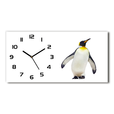 Reloj de cristal horizontal Pingüino