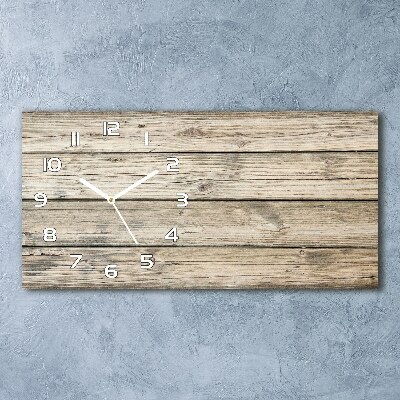 Reloj horizontal Fondo de madera