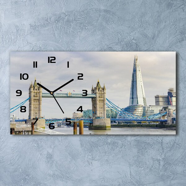 Reloj de cristal horizontal Támesis de londres
