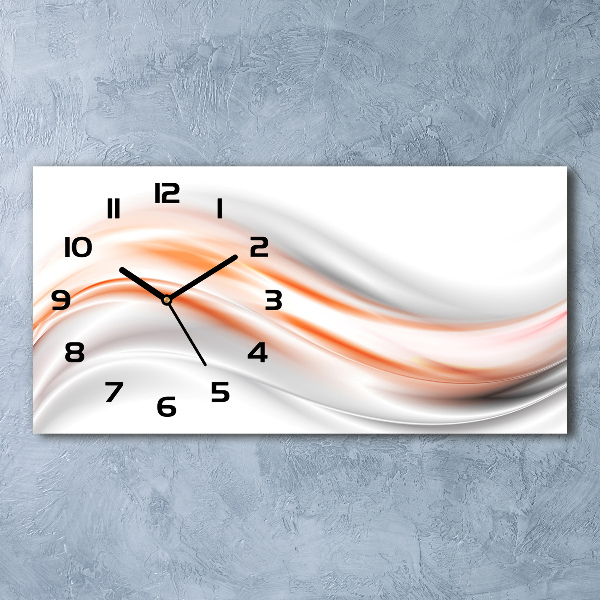 Reloj de cristal horizontal Ondas abstractas