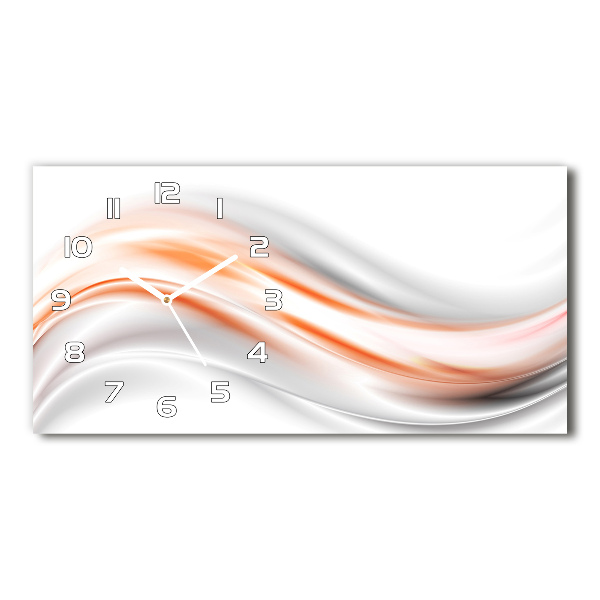 Reloj de cristal horizontal Ondas abstractas