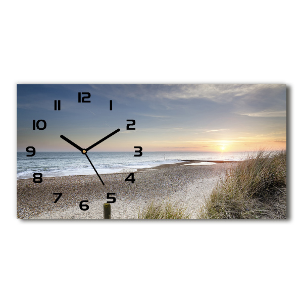 Reloj rectangular Atardecer y dunas