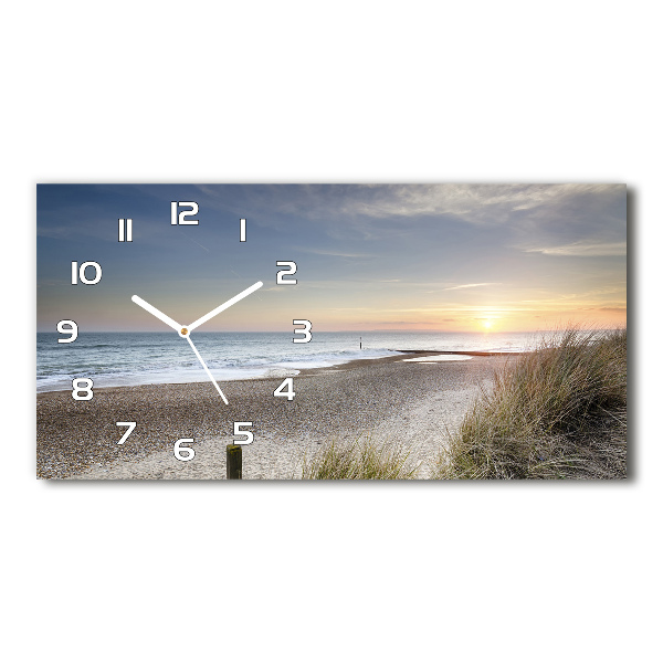 Reloj rectangular Atardecer y dunas