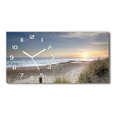 Reloj rectangular Atardecer y dunas