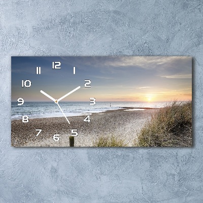 Reloj rectangular Atardecer y dunas