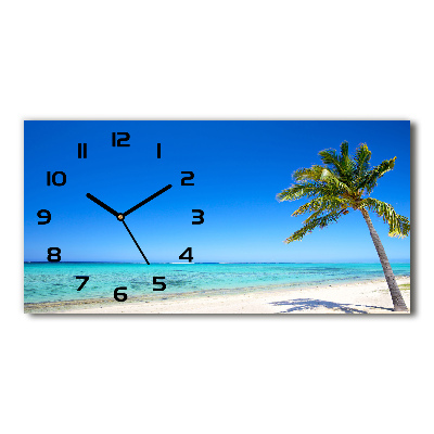 Reloj horizontal Playa tropical
