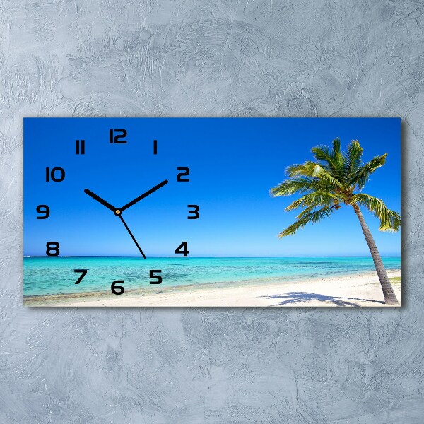 Reloj horizontal Playa tropical
